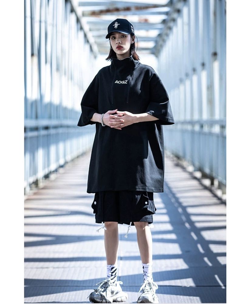 Chic High Neck Urban Top