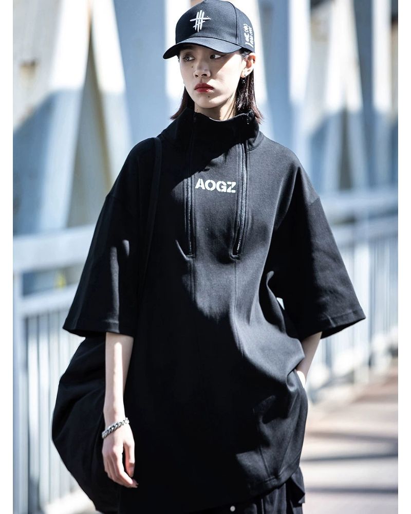 Chic High Neck Urban Top