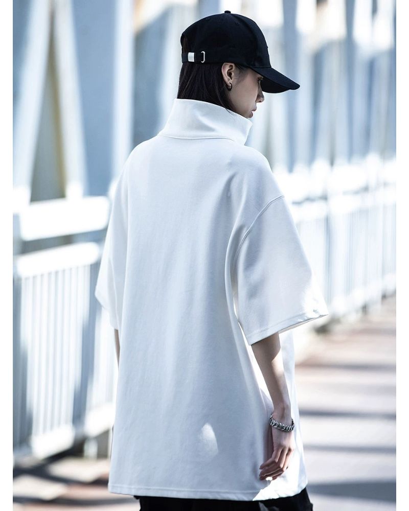 Chic High Neck Urban Top