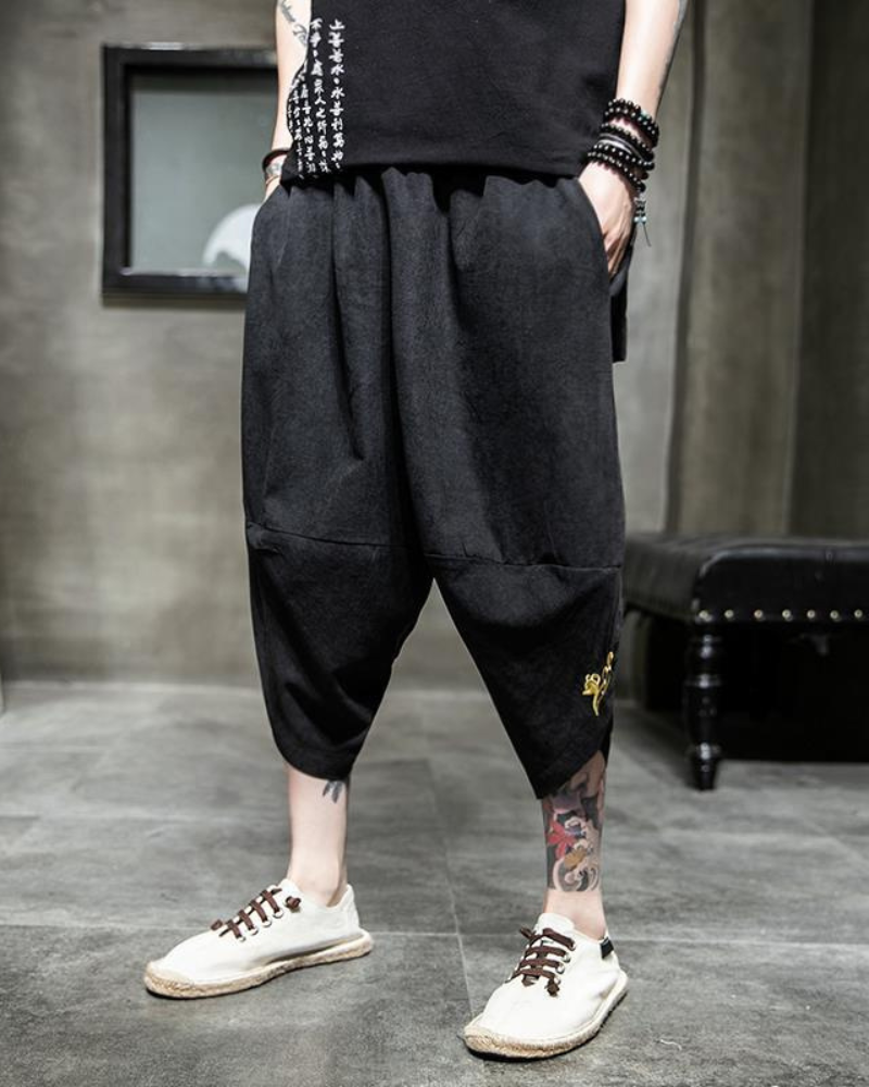 Chic Japanese Cropped Hakama