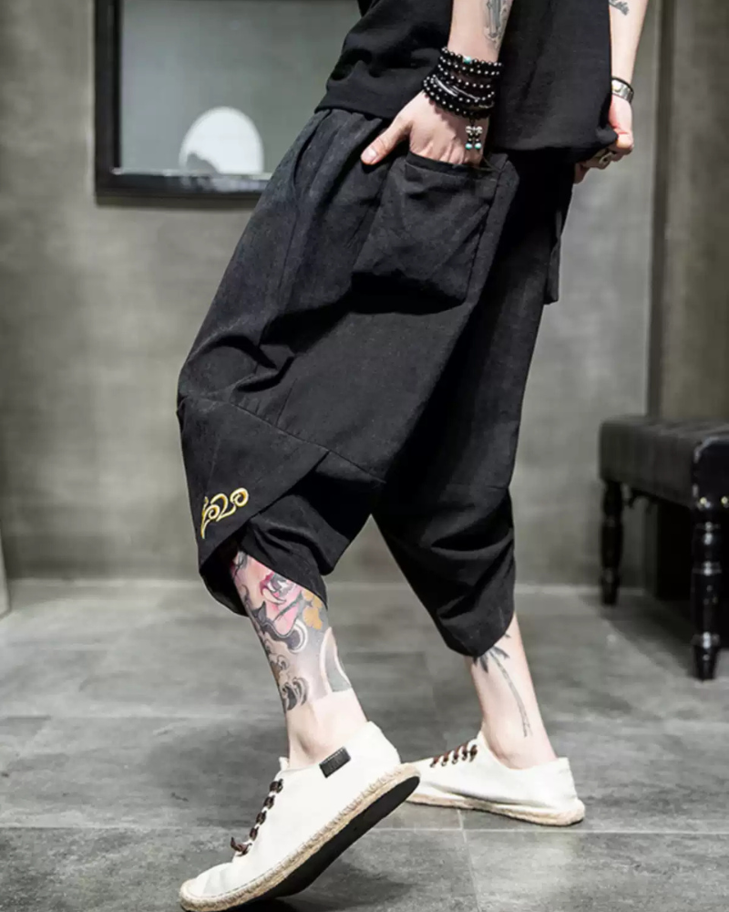 Chic Japanese Cropped Hakama