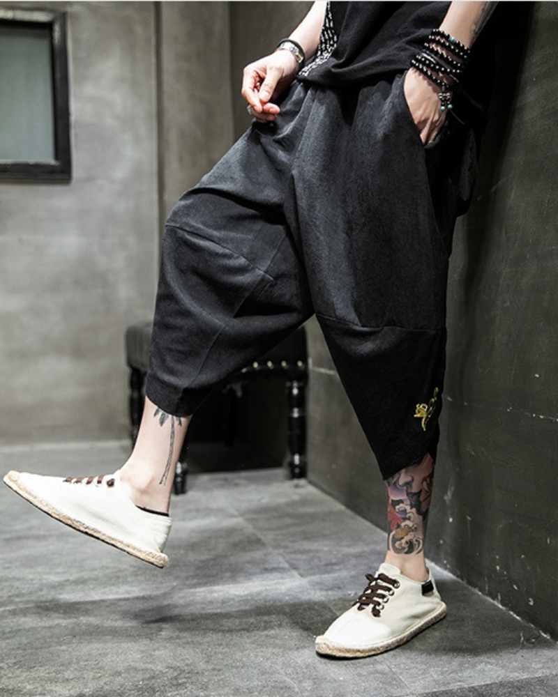 Chic Japanese Cropped Hakama