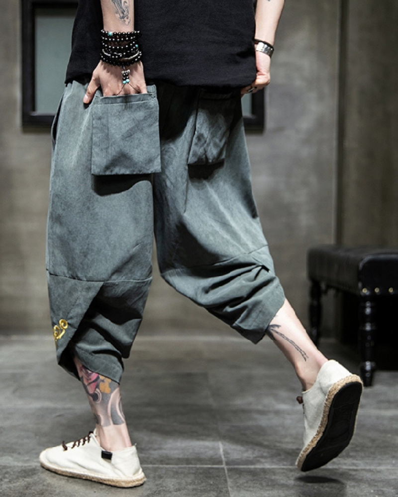 Chic Japanese Cropped Hakama