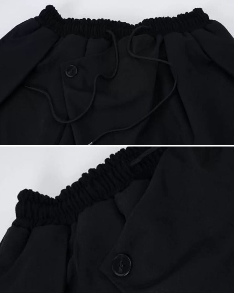 Chic High-Waist Tech Trousers