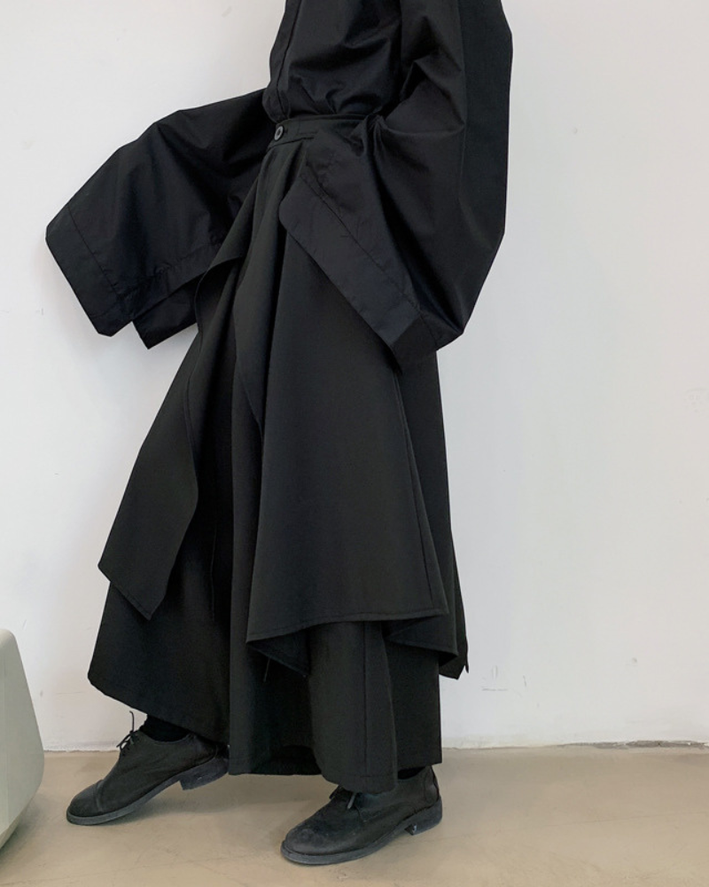 Stylish Layered Hakama Pants