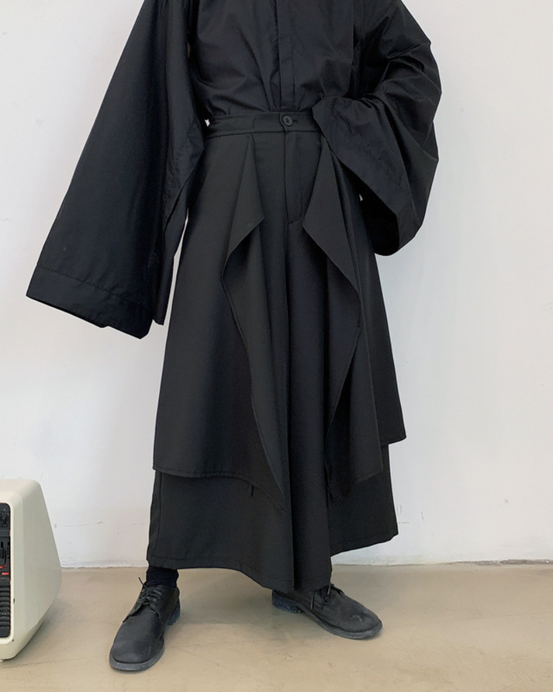 Stylish Layered Hakama Pants