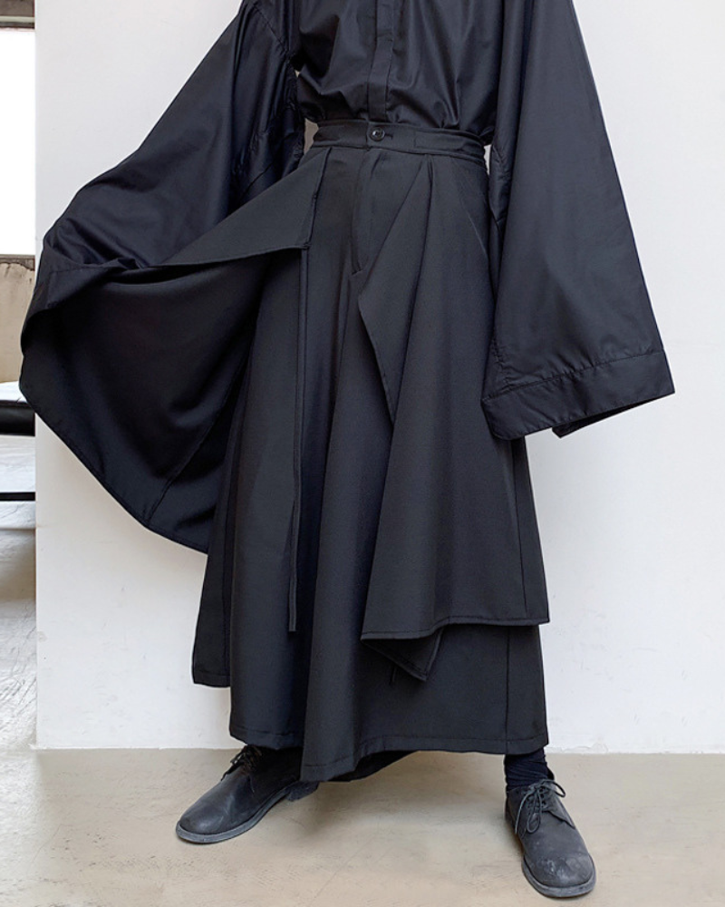 Stylish Layered Hakama Pants