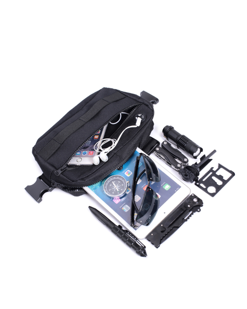 Stylish Mesh Zipper Chest Bag
