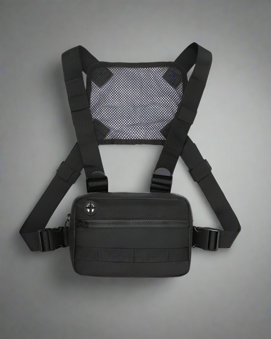 Stylish Mesh Zipper Chest Bag