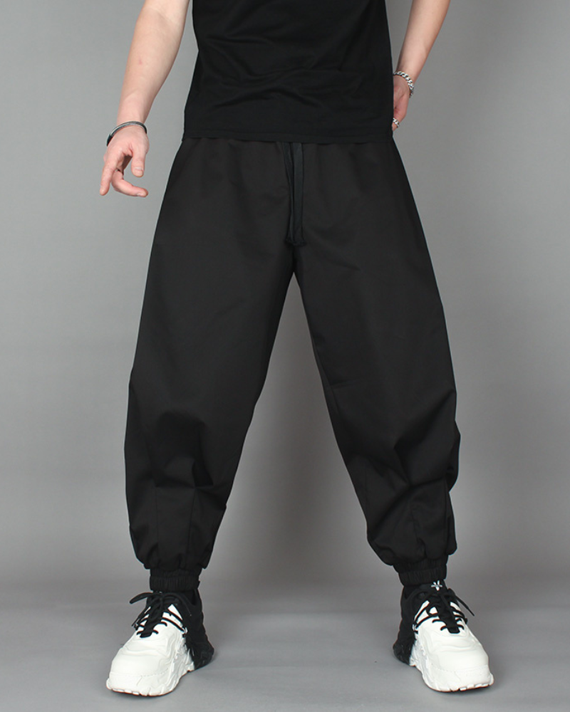 Chic Plaid Harem Trousers