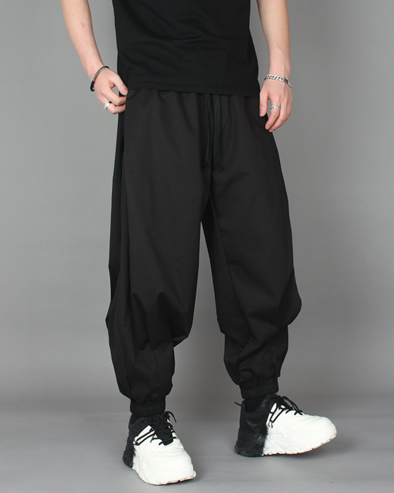 Chic Plaid Harem Trousers