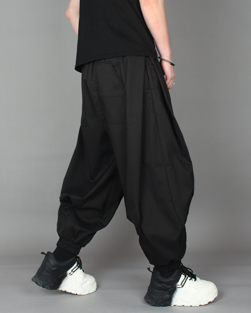 Chic Plaid Harem Trousers