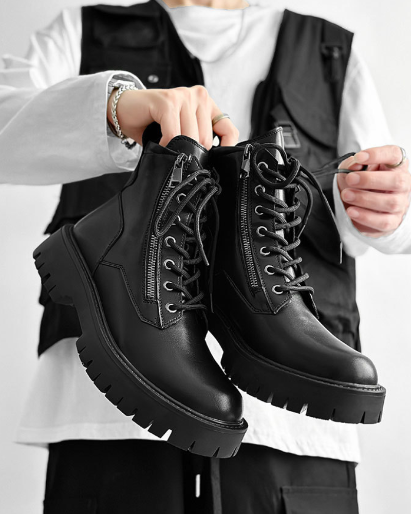 Rebel High-Top Moto Boots