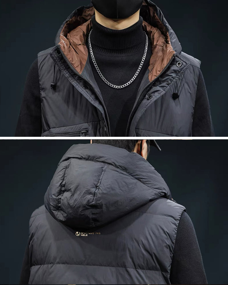 Stylish Stand Collar Winter Vest