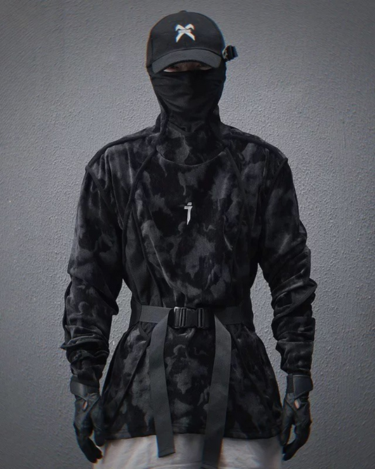 Vibrant Tie-Dye Turtleneck Sweatshirt