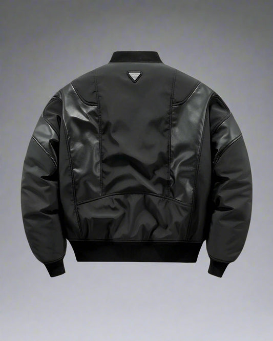 Snug Patchwork Bomber Jacket