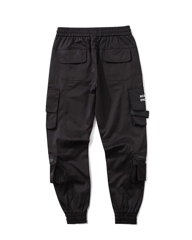 Chic Black Tech Cargo Pants