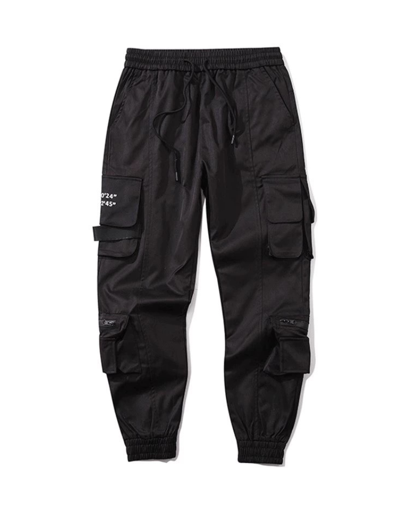 Chic Black Tech Cargo Pants