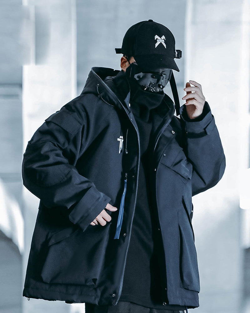 Vibrant Cyberpunk Hooded Jacket