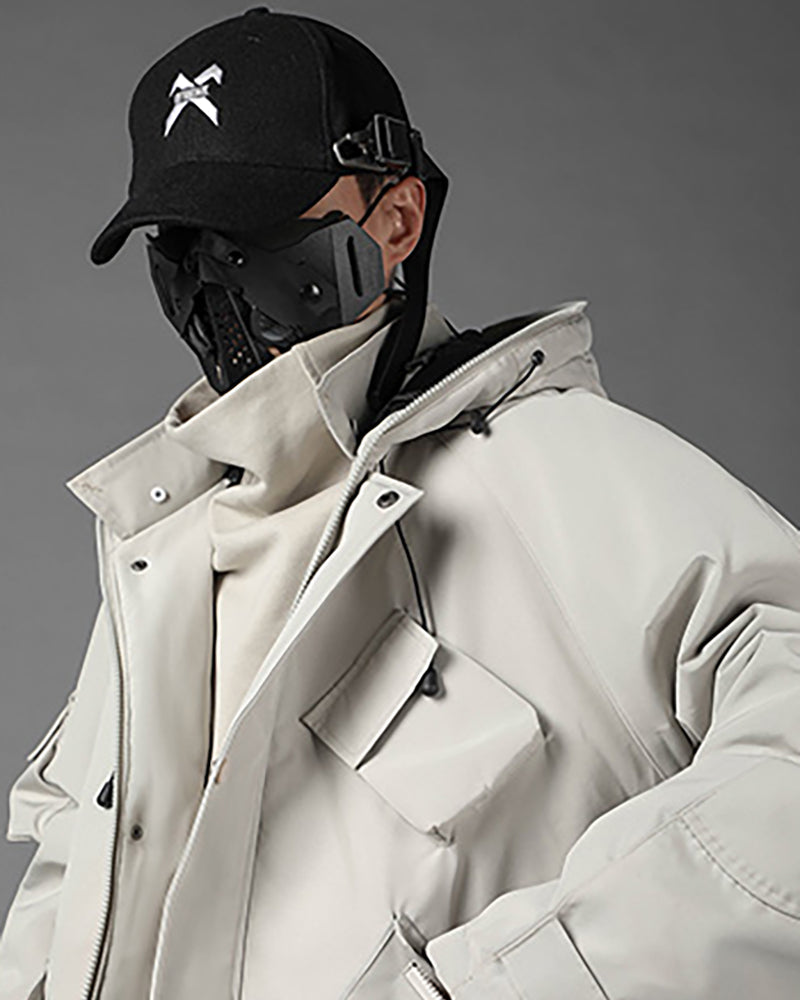 Vibrant Cyberpunk Hooded Jacket