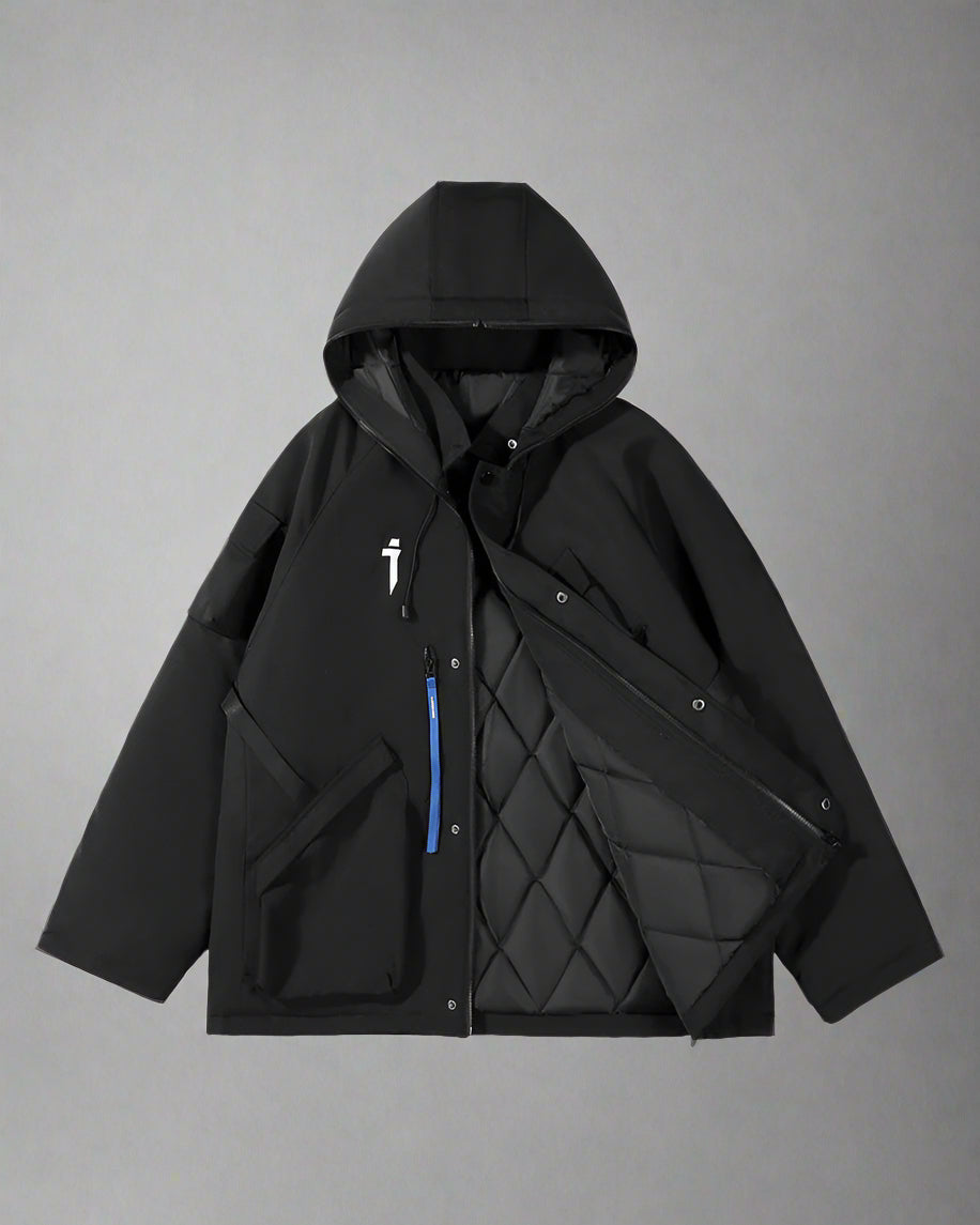 Vibrant Cyberpunk Hooded Jacket