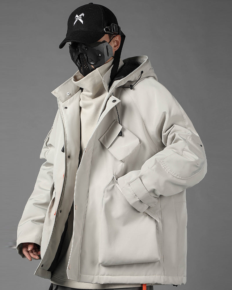 Vibrant Cyberpunk Hooded Jacket
