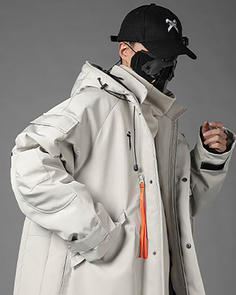 Vibrant Cyberpunk Hooded Jacket
