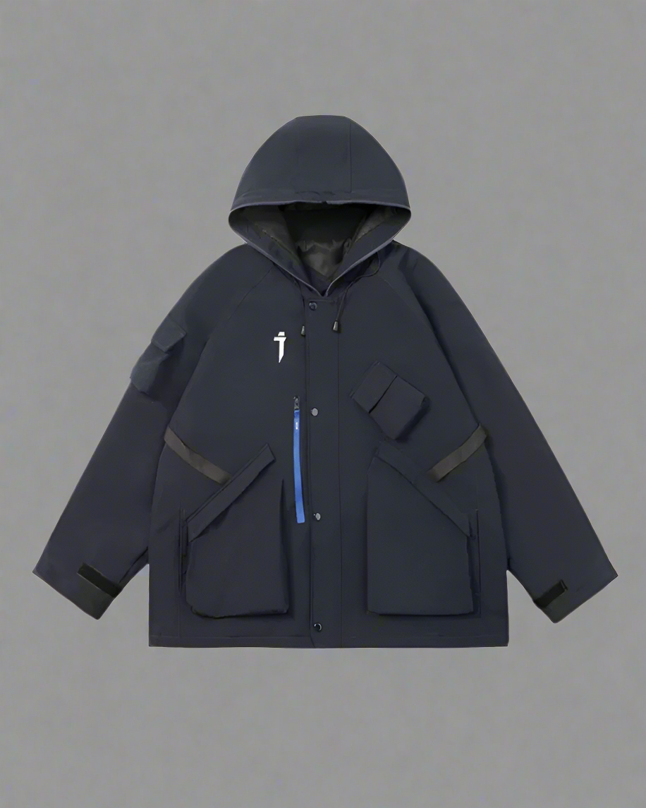 Vibrant Cyberpunk Hooded Jacket