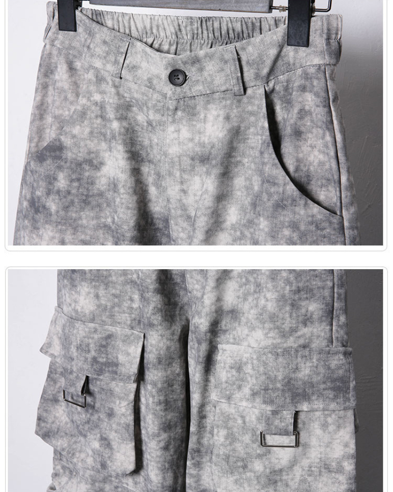Chic Tie-Dye Cargo Pants