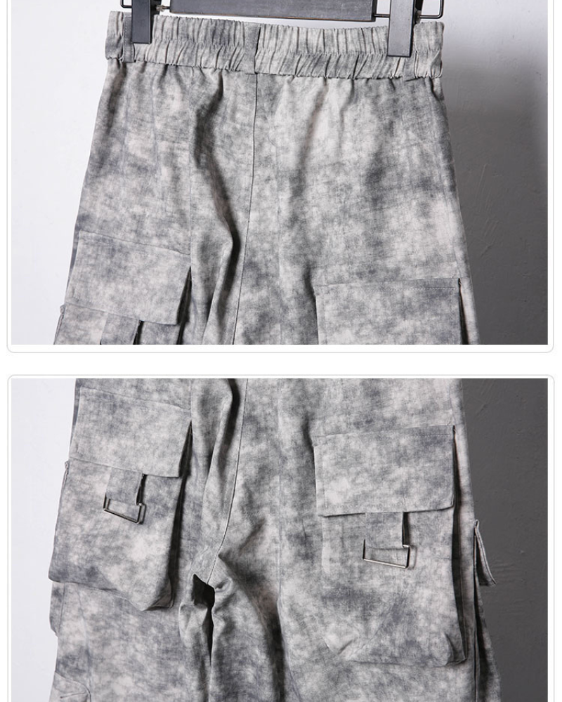 Chic Tie-Dye Cargo Pants