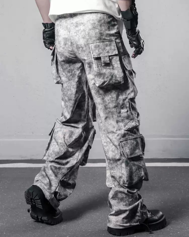 Chic Tie-Dye Cargo Pants
