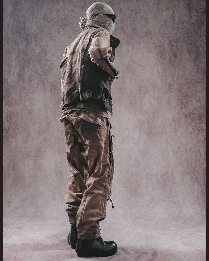 Adventure-Ready Distressed Cargo Pants