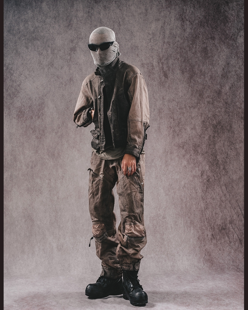 Adventure-Ready Distressed Cargo Pants