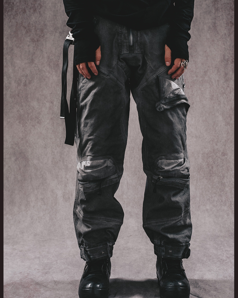 Adventure-Ready Distressed Cargo Pants