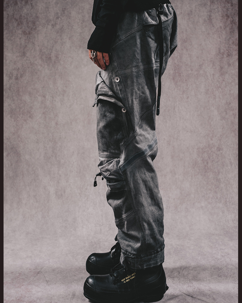 Adventure-Ready Distressed Cargo Pants