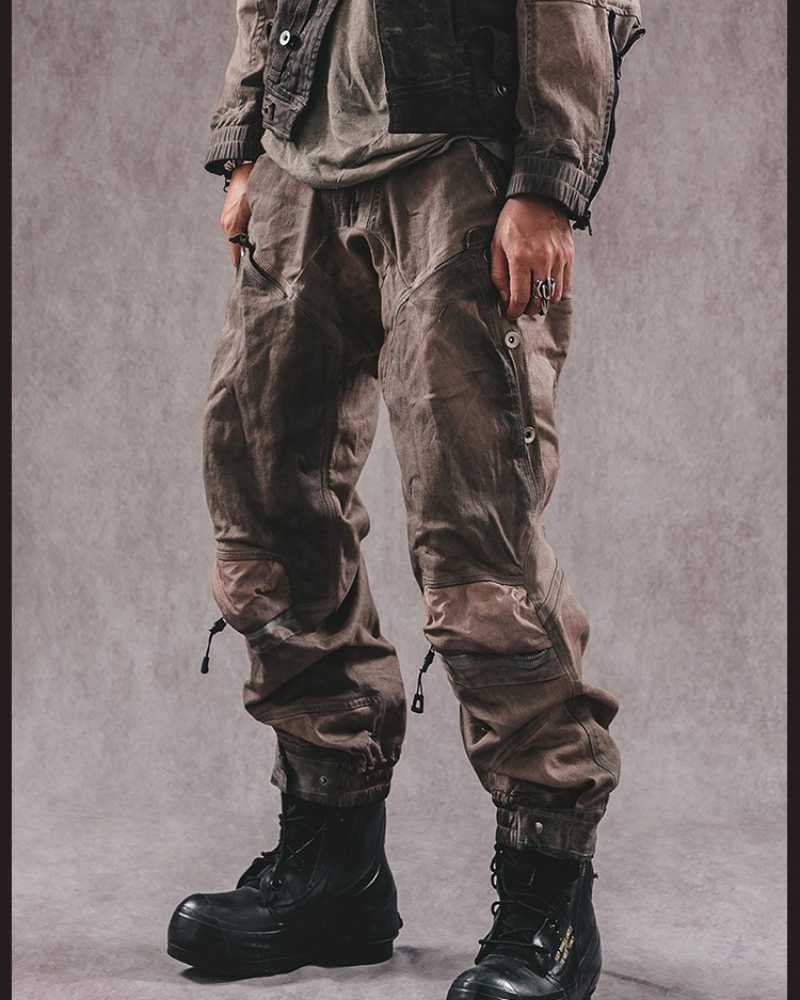 Adventure-Ready Distressed Cargo Pants