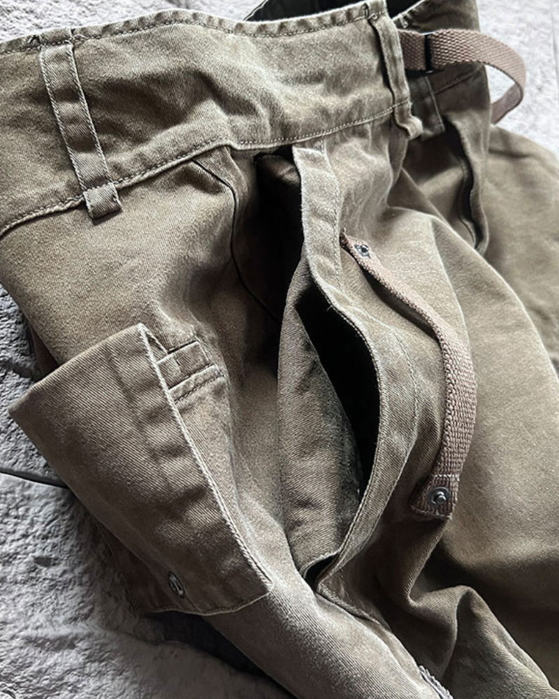 Chic Color-Block Cargo Pants