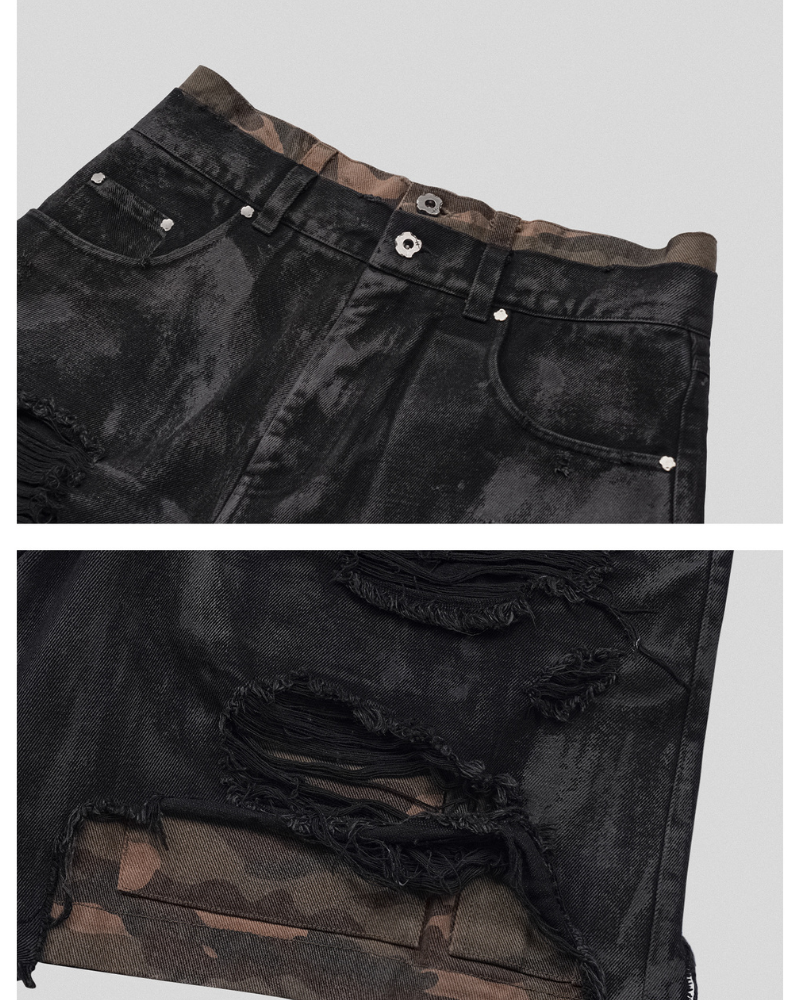 Durable Camo Utility Shorts