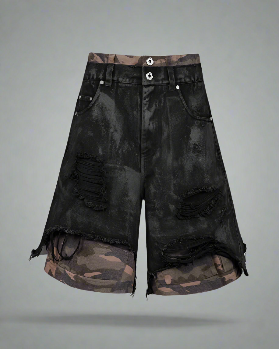 Durable Camo Utility Shorts