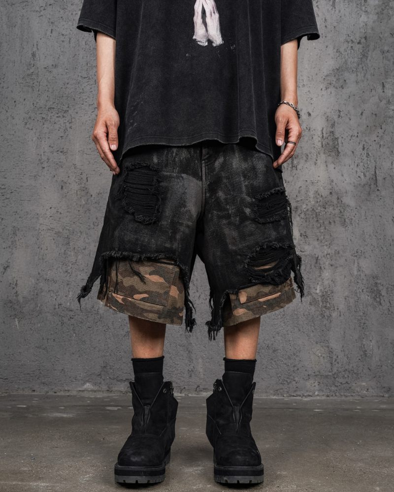 Durable Camo Utility Shorts