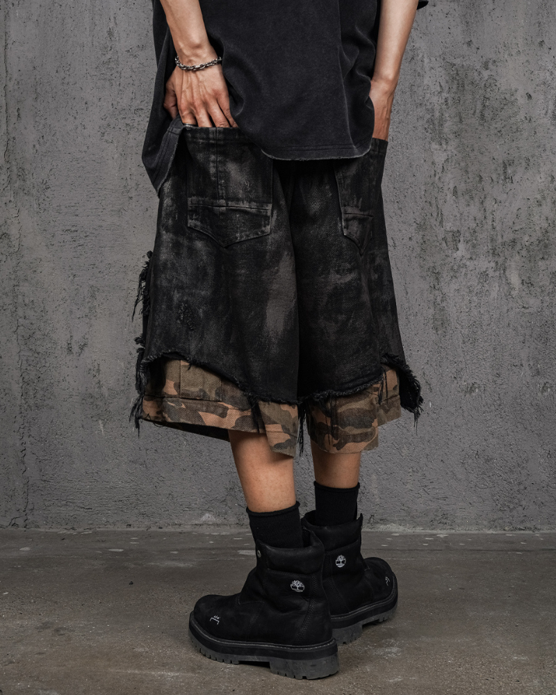 Durable Camo Utility Shorts