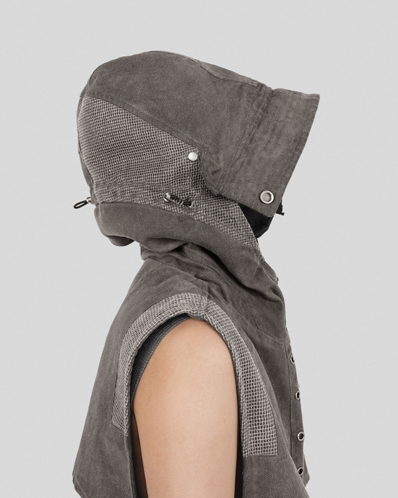 Chic Boho Patchwork Hooded Vest