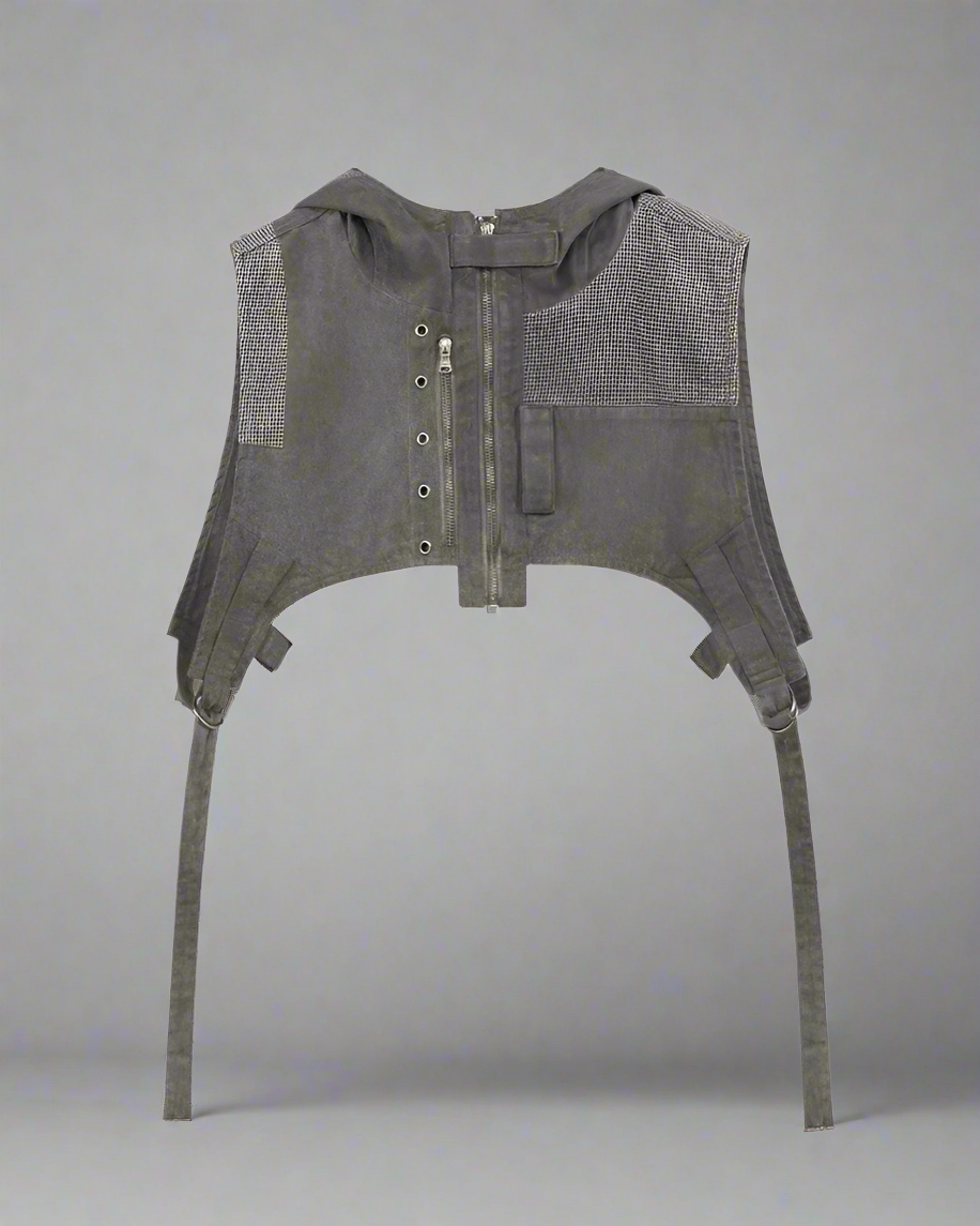 Chic Boho Patchwork Hooded Vest