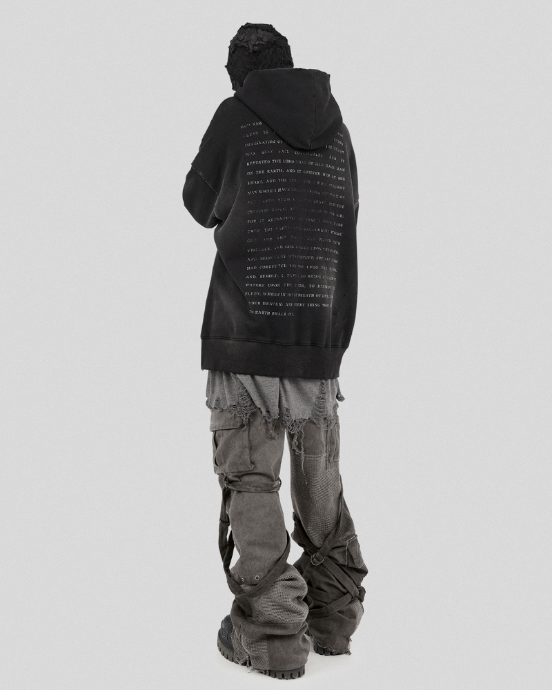 Stylish Strapped Patchwork Cargo Pants