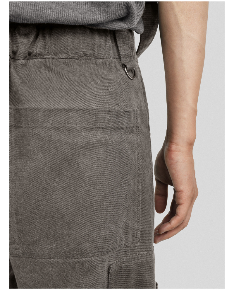 Stylish Strapped Patchwork Cargo Pants