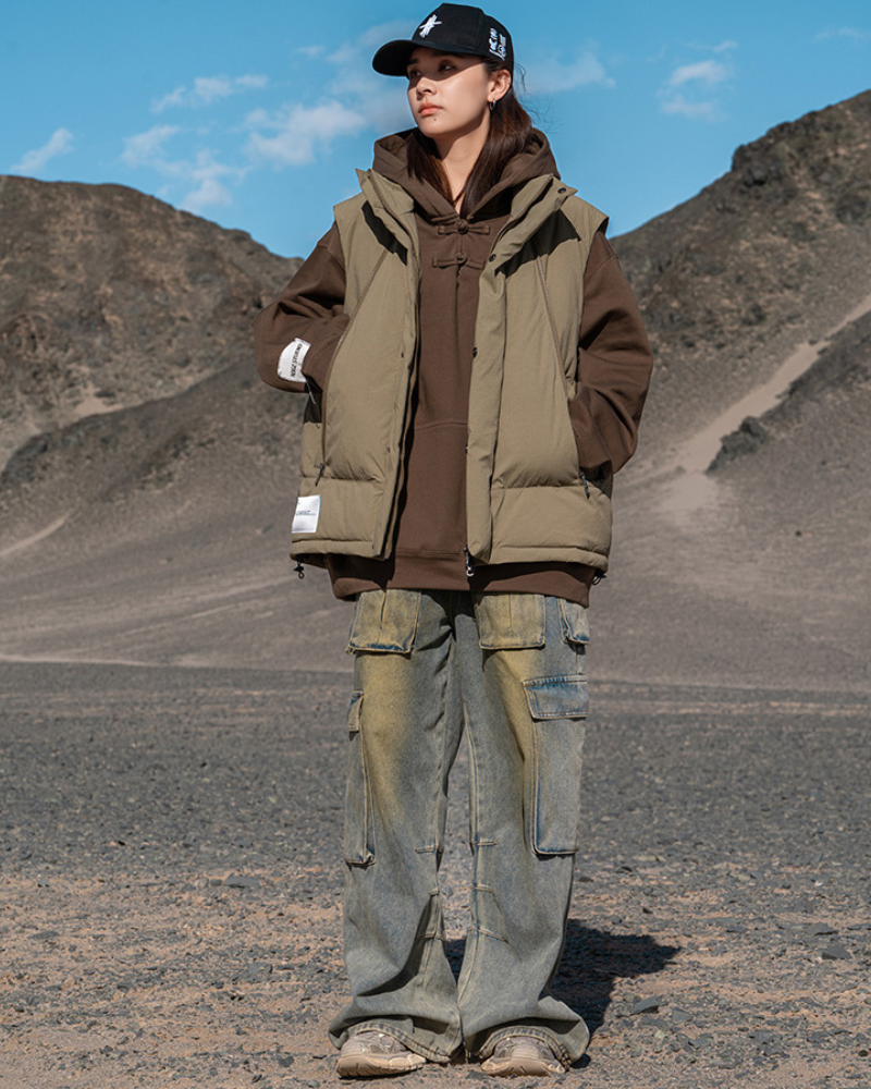 Snug Cotton Zipper Vest