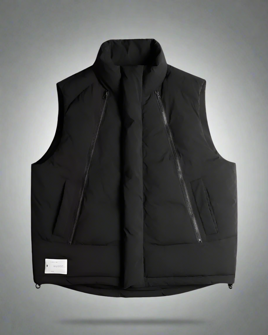 Snug Cotton Zipper Vest