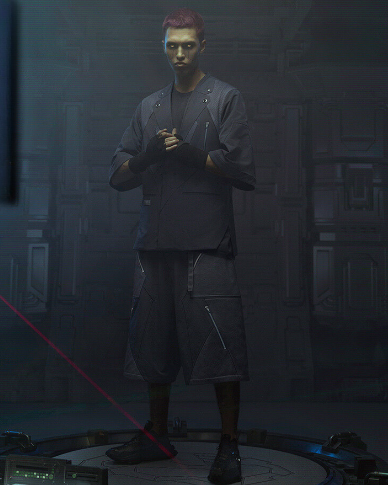 Cyberpunk Short Sleeve Suit