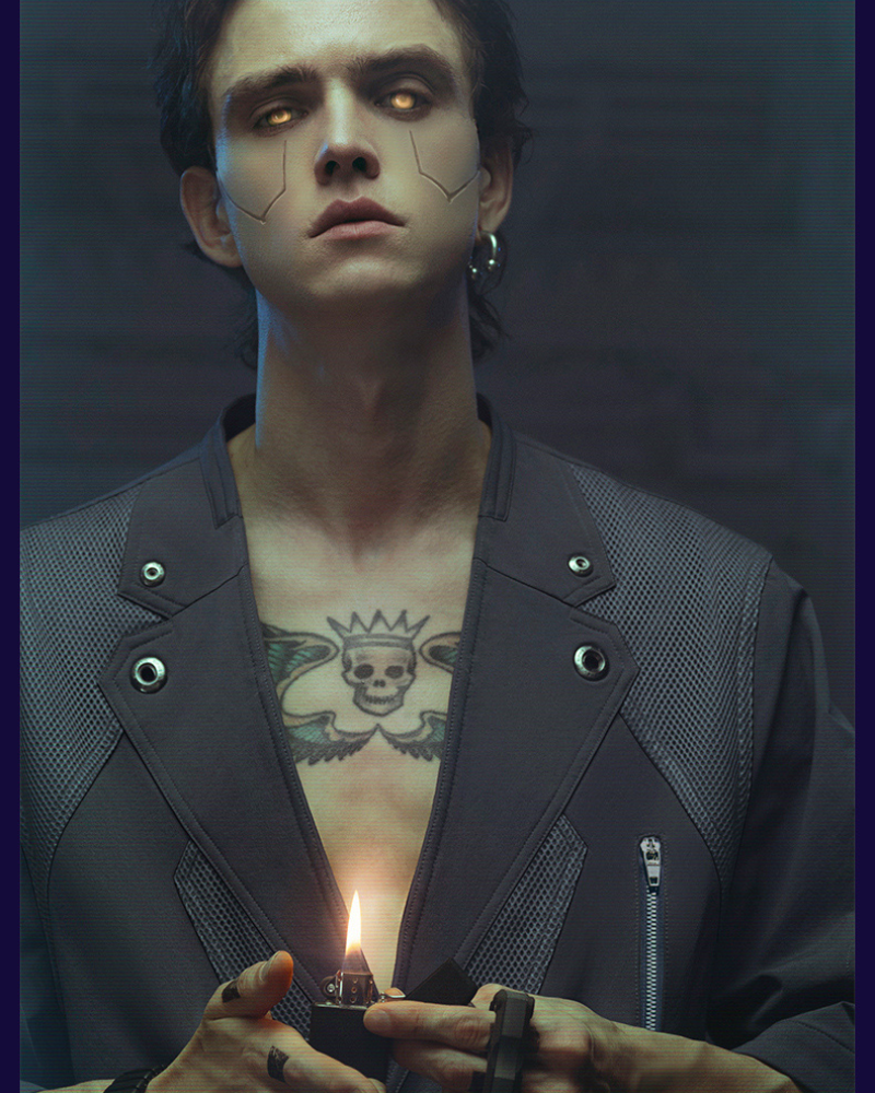 Cyberpunk Short Sleeve Suit