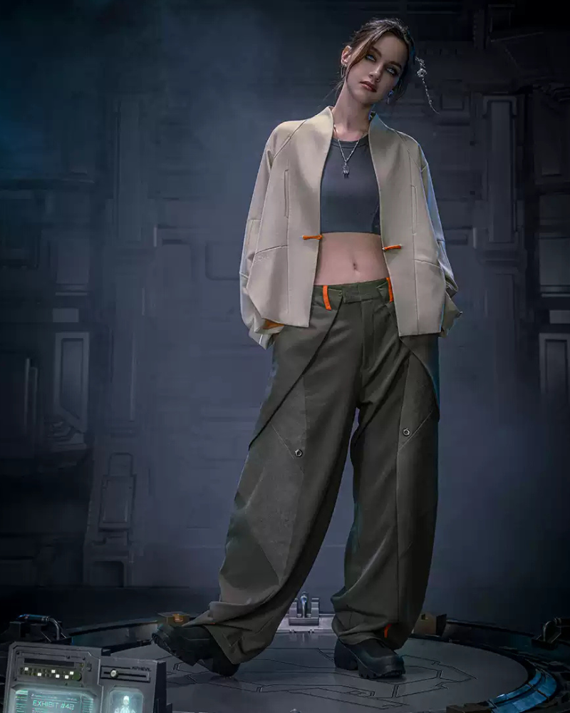 Unisex Invisible Cyberpunk Trousers